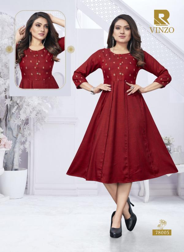 Raashi Vinzo Designer Two Tone Kurtis Collection