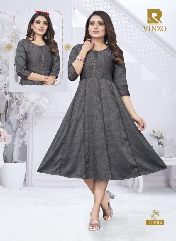 Raashi Vinzo Designer Two Tone Kurtis Collection