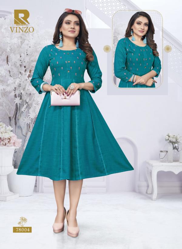 Raashi Vinzo Designer Two Tone Kurtis Collection