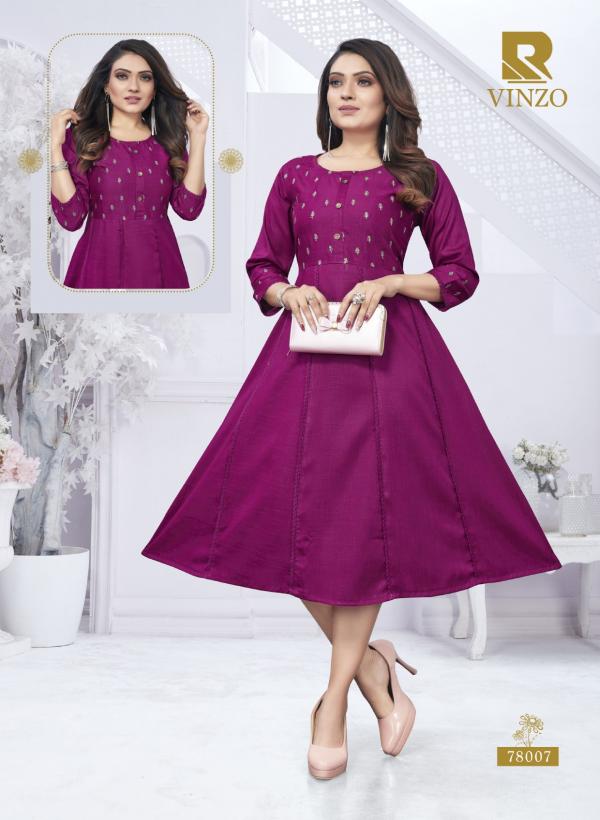 Raashi Vinzo Designer Two Tone Kurtis Collection