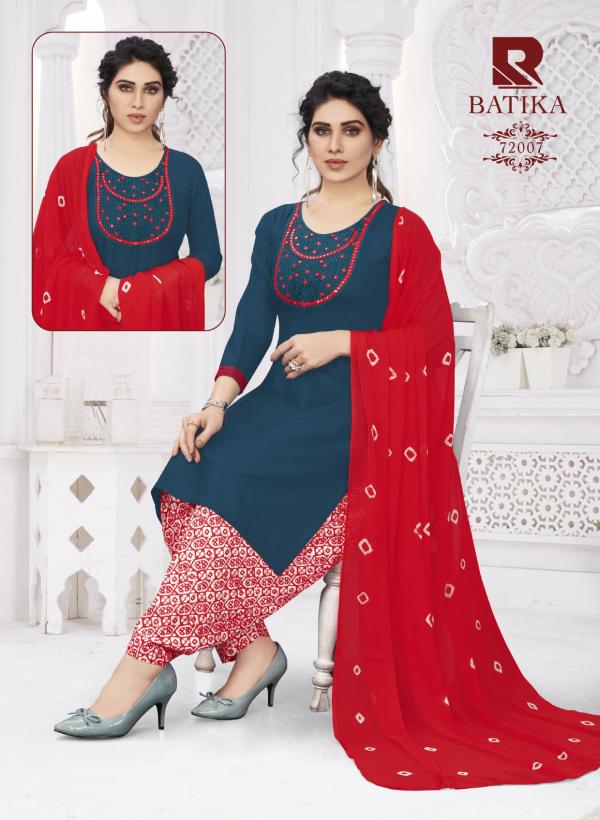 Raashi Batika Rayon Readymade Patiyala Suits Collection