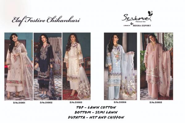 Serine Elaf Festive Chickenkari Designer Pakistani Suit Collection