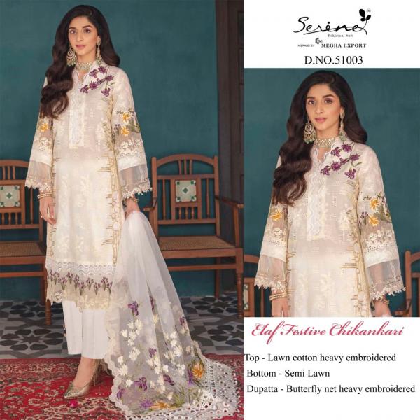 Serine Elaf Festive Chickenkari Designer Pakistani Suit Collection