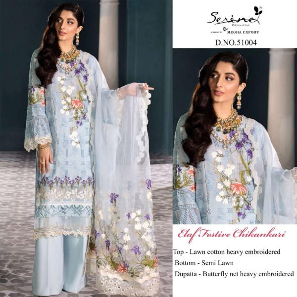 Serine Elaf Festive Chickenkari Designer Pakistani Suit Collection