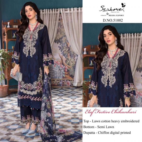 Serine Elaf Festive Chickenkari Designer Pakistani Suit Collection