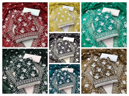 TCNR Barkha Muslin Cotton Dress Material Collection
