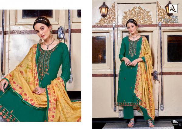 Alok Viraa Festive Wear Silk Designer Dress Material Collection