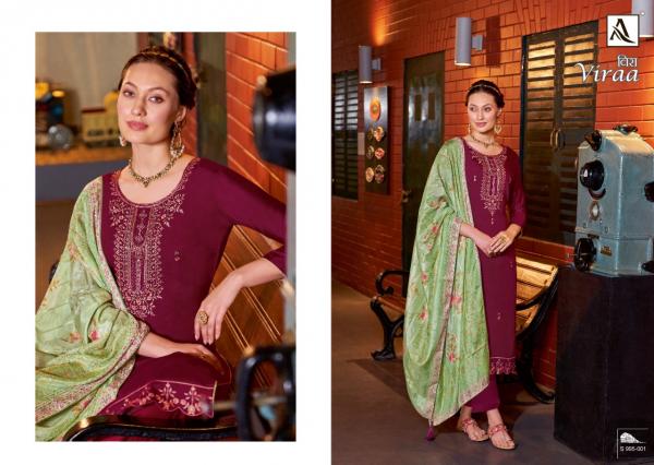 Alok Viraa Festive Wear Silk Designer Dress Material Collection