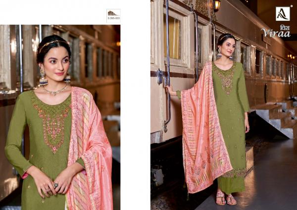 Alok Viraa Festive Wear Silk Designer Dress Material Collection