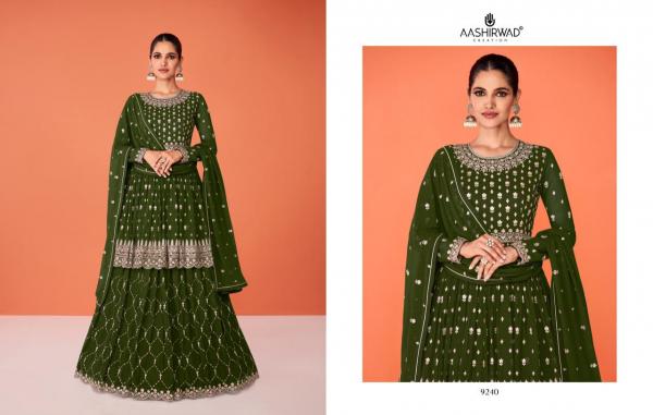 Aashirwad Evershine 9239 Series Georgette Designer Wear Salwar Suits