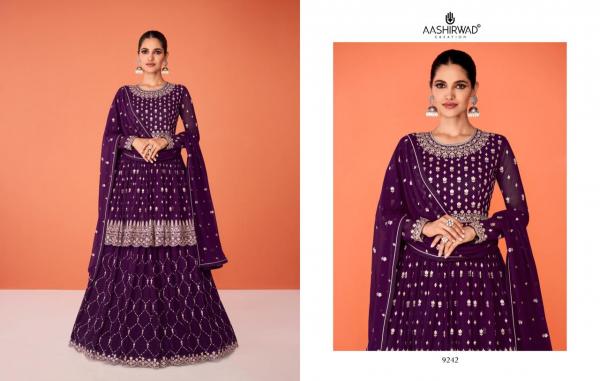 Aashirwad Evershine 9239 Series Georgette Designer Wear Salwar Suits