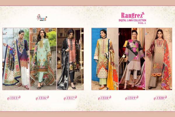 Shree Rangrez Digital Lawn Digital Collection 1 Pakistani Salwar Suits