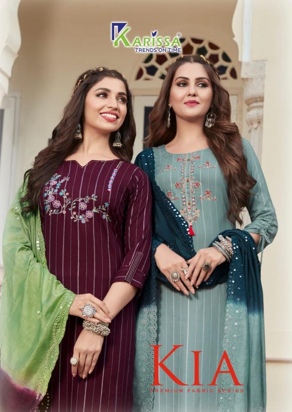 Karissa Kia Festive Wear Rayon Designer Readymade Collection