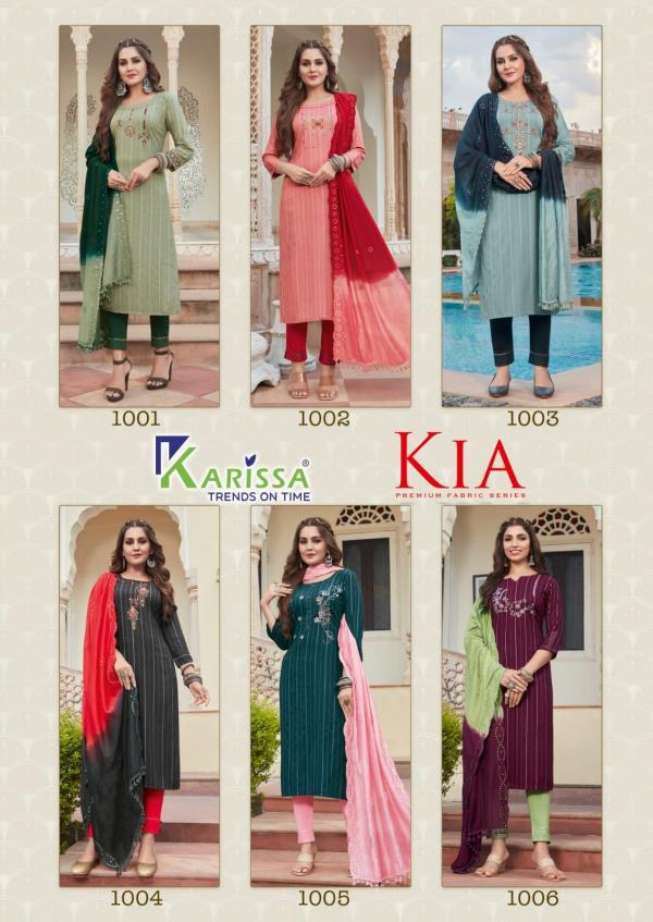 Karissa Kia Festive Wear Rayon Designer Readymade Collection