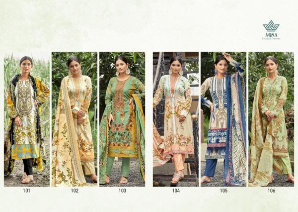 Aqsa Farah Festive Wear Cambric Cotton Designer Dress Material Collection