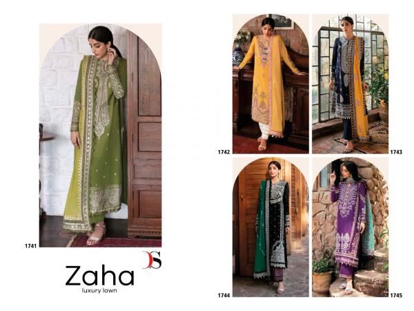 Deepsy Zaha Luxury Lawn  Cotton Embroidery Designer Pakistani Suits Collection