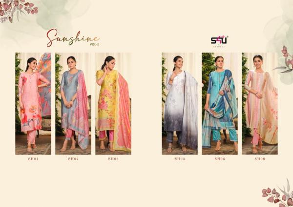 S4u Sunshine Vol 2 Muslin Designer Exclusive Readymade suit