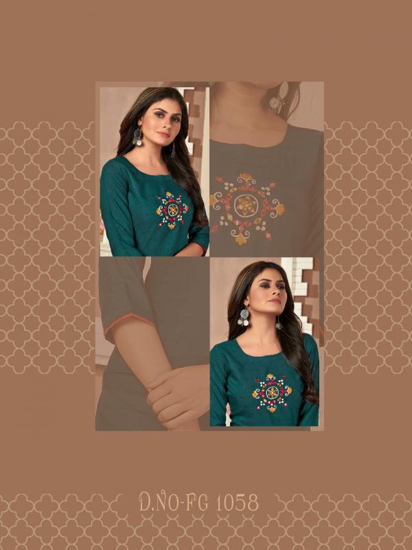 FASHION GALLERIA KALINDI VOL 1 VISCOSE TRENDY MODERN LOOK KURTI CATALOG