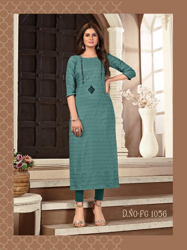 FASHION GALLERIA KALINDI VOL 1 VISCOSE TRENDY MODERN LOOK KURTI CATALOG