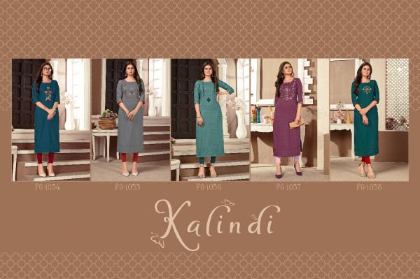 FASHION GALLERIA KALINDI VOL 1 VISCOSE TRENDY MODERN LOOK KURTI CATALOG