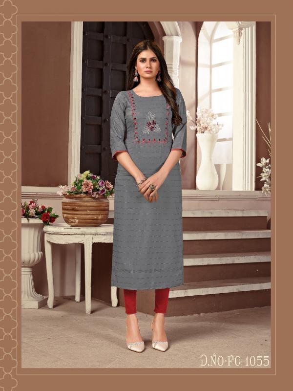 FASHION GALLERIA KALINDI VOL 1 VISCOSE TRENDY MODERN LOOK KURTI CATALOG