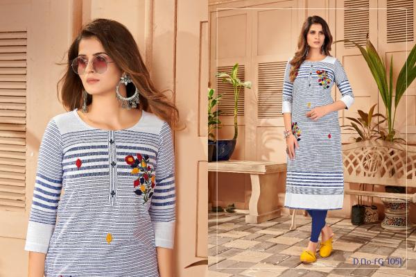 FASHION GALLERIA SUNSHINE VOL 01 KHADI ELEGANT KURTI CATALOG