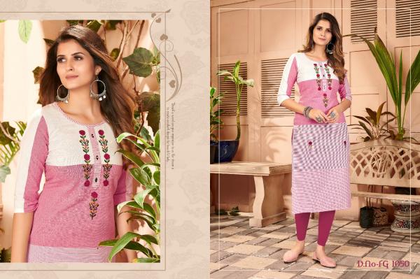 FASHION GALLERIA SUNSHINE VOL 01 KHADI ELEGANT KURTI CATALOG