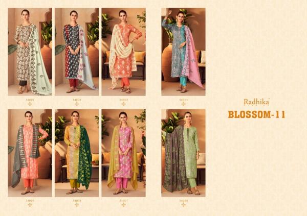 Azara Blossom 11 Designer Cotton Dress Material Collection