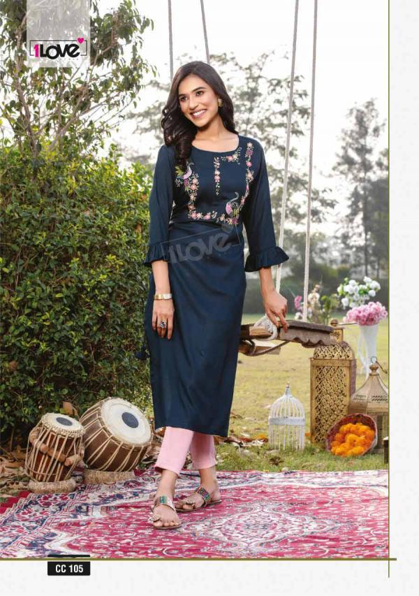 1Love Cotton Candy 101 Fancy Wear Designe Kurti Collection