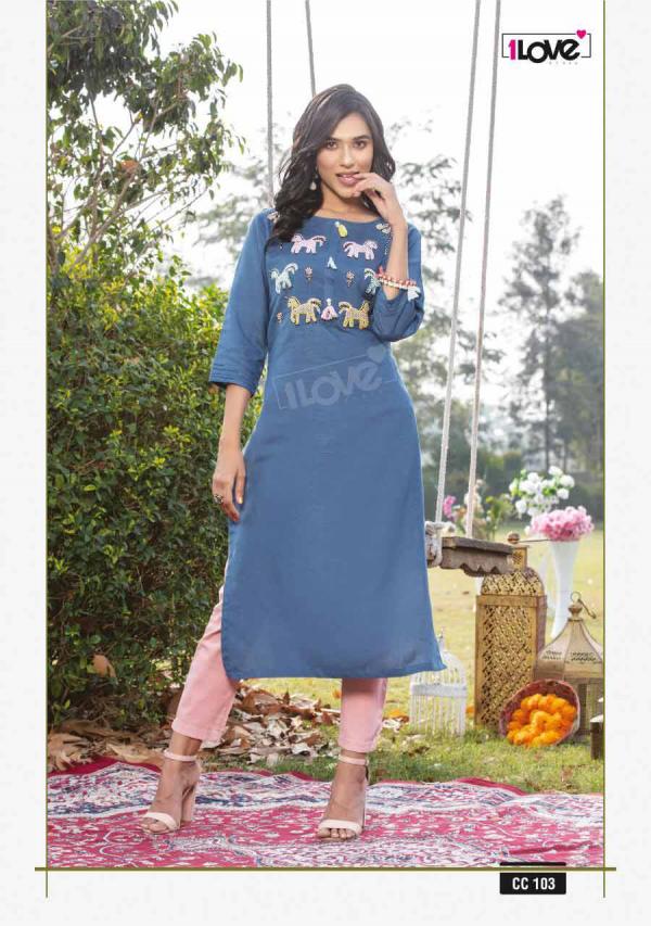 1Love Cotton Candy 101 Fancy Wear Designe Kurti Collection