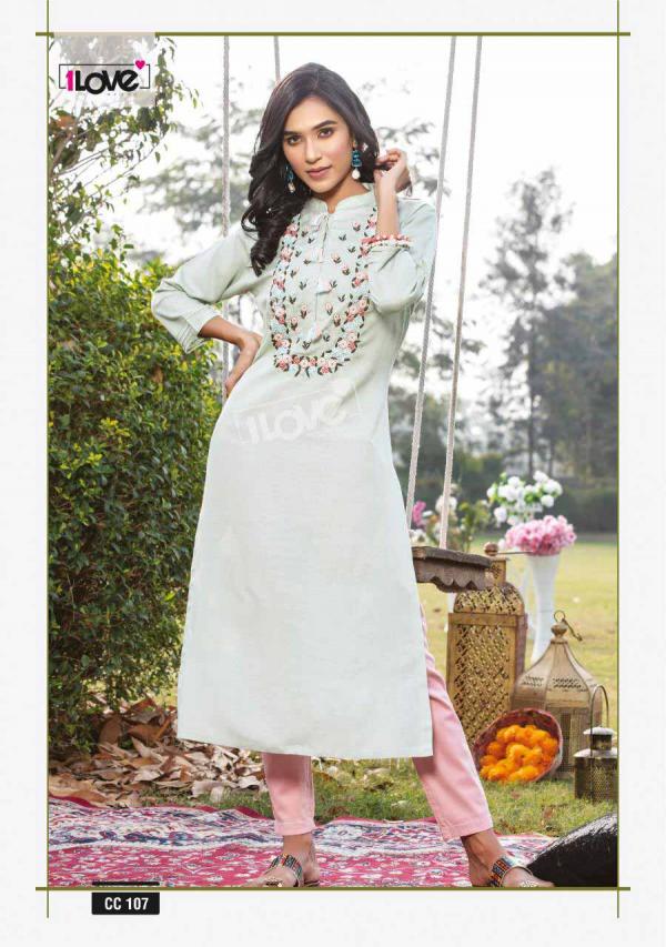 1Love Cotton Candy 101 Fancy Wear Designe Kurti Collection