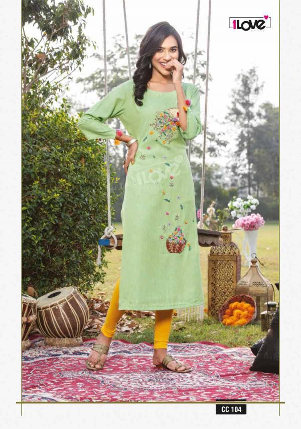 1Love Cotton Candy 101 Fancy Wear Designe Kurti Collection