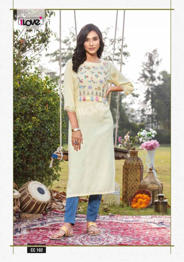 1Love Cotton Candy 101 Fancy Wear Designe Kurti Collection