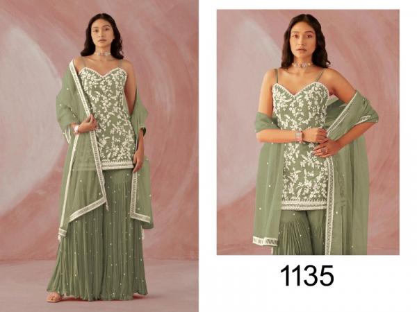 Nazneen Trisha 1134 Series Georgette Festive Wear Salwar Suits