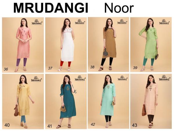 Mrudangi Noor 36 Series Designer Kurti Collection