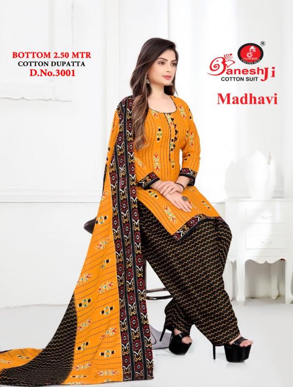 Ganeshji Madhavi Patiyala Vol-3 indo cotton Designer Dress Material