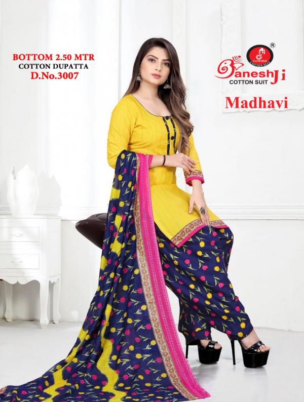 Ganeshji Madhavi Patiyala Vol-3 indo cotton Designer Dress Material