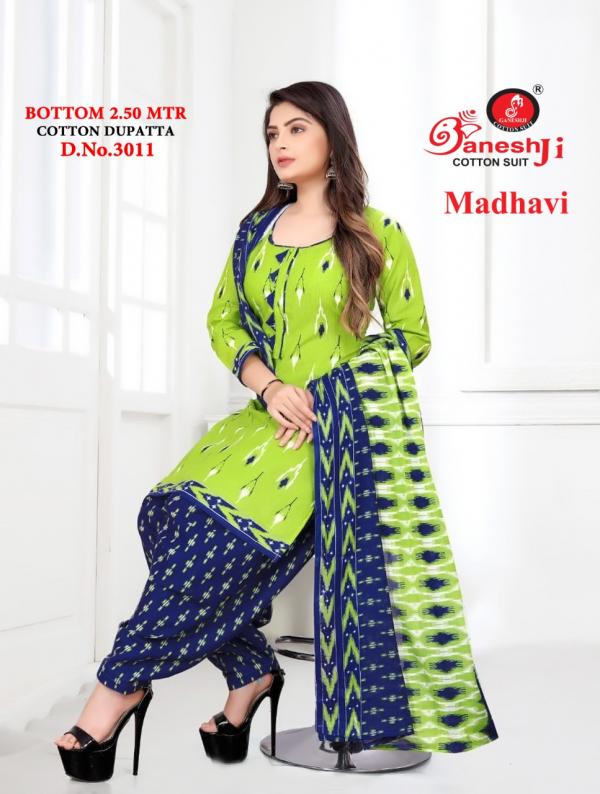 Ganeshji Madhavi Patiyala Vol-3 indo cotton Designer Dress Material