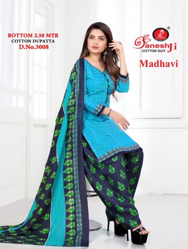 Ganeshji Madhavi Patiyala Vol-3 indo cotton Designer Dress Material