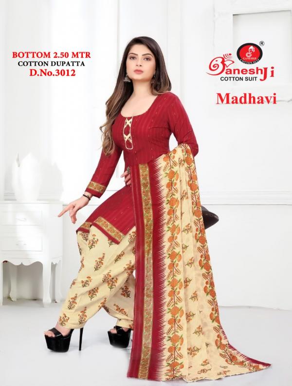 Ganeshji Madhavi Patiyala Vol-3 indo cotton Designer Dress Material