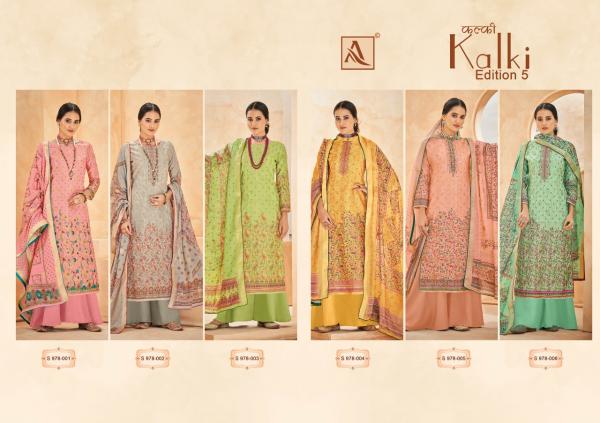 Alok Kalki Edition 5 Jaquard Regular Wear Dress Material Collection