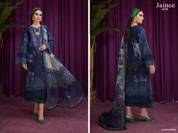 Agha Noor Jainee Vol-5 Lawn Cotton Designer Dress Patiyala Suit