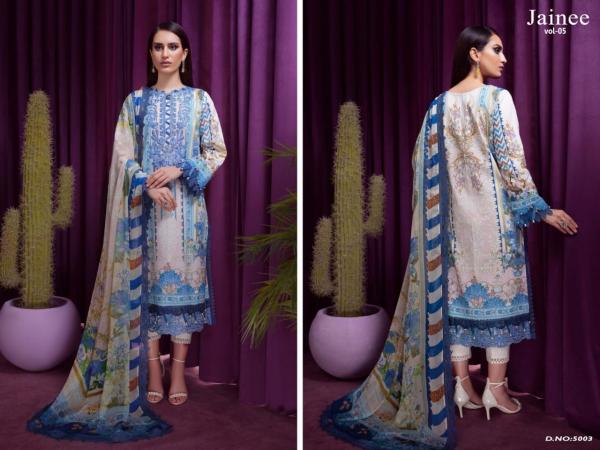 Agha Noor Jainee Vol-5 Lawn Cotton Designer Dress Patiyala Suit