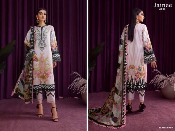 Agha Noor Jainee Vol-5 Lawn Cotton Designer Dress Patiyala Suit