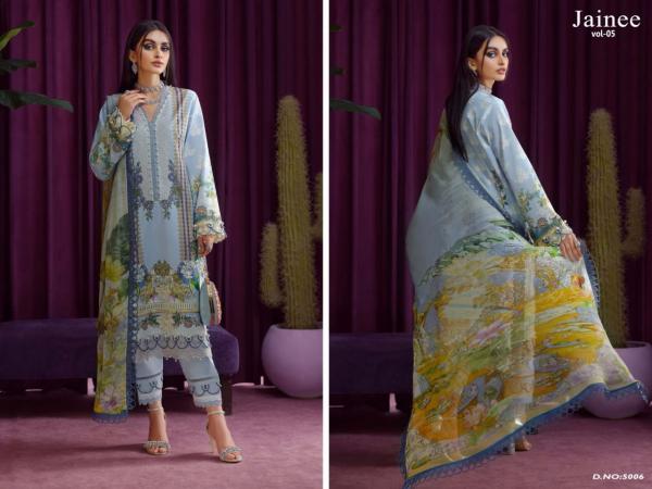 Agha Noor Jainee Vol-5 Lawn Cotton Designer Dress Patiyala Suit