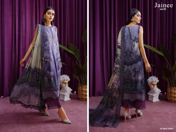 Agha Noor Jainee Vol-5 Lawn Cotton Designer Dress Patiyala Suit