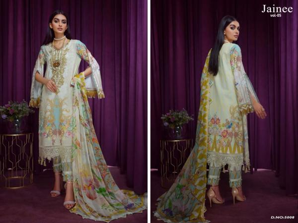 Agha Noor Jainee Vol-5 Lawn Cotton Designer Dress Patiyala Suit