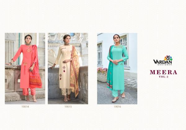 Vardan Meera 2 Festive Wear Rayon Embroidery Designer Readymade suit