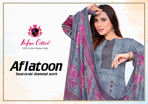 Nafisa Aflatoon Vol-1 Soft Cotton Karachi Print Designer Dress Material