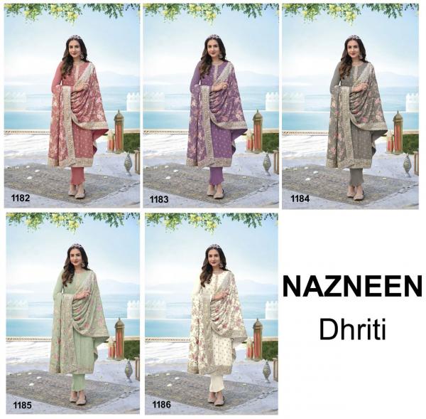 Nazneen Dhriti 1182 Series Georgette Wear Designer  Salwar Kameez